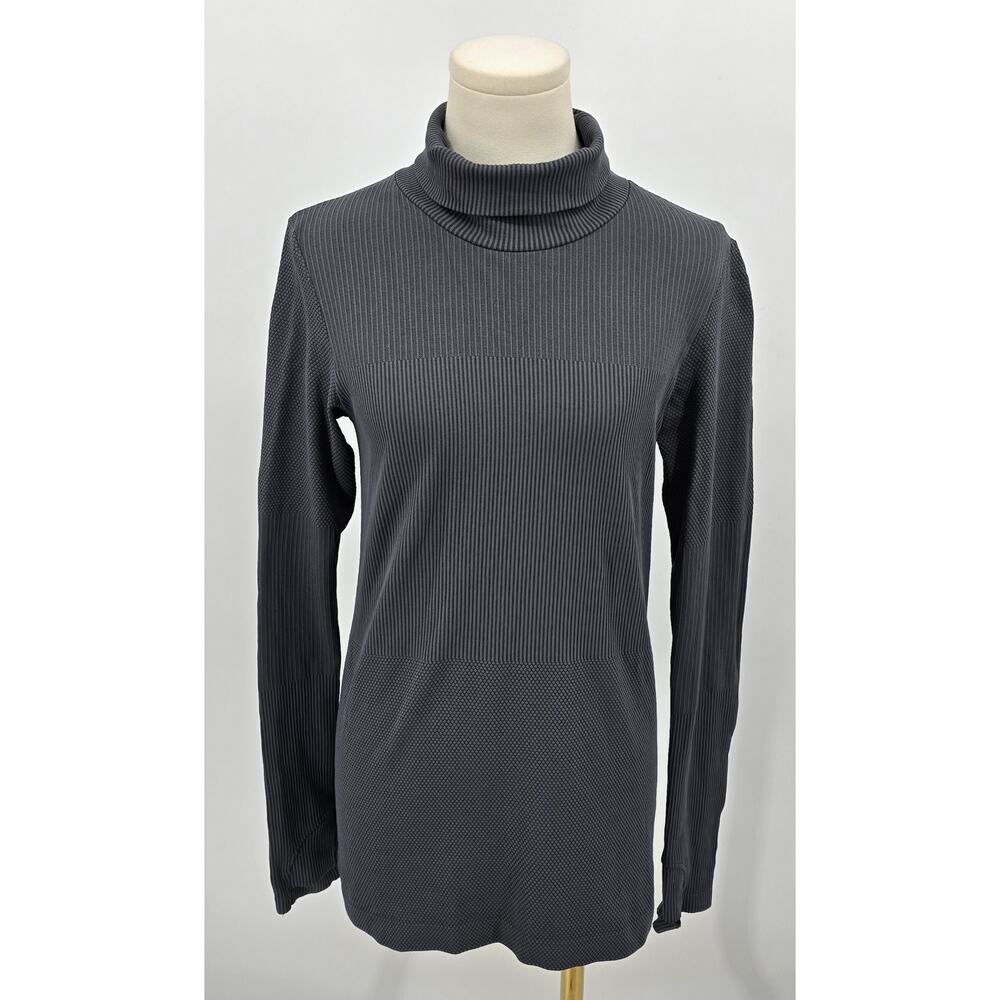 Athleta Clean Girl Minimalist Flurry‎ Base Layer Turtleneck - Charcoal Gray